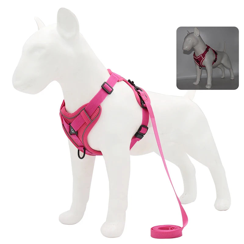 No Pull Dog Harness and Leash Set Adjustable