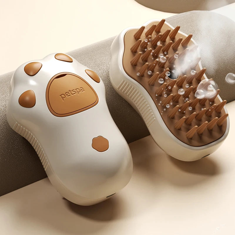 3 in 1 Steamy Pet Dog Brush Cat Steam Brush Electric Spray Cat Hair Brush