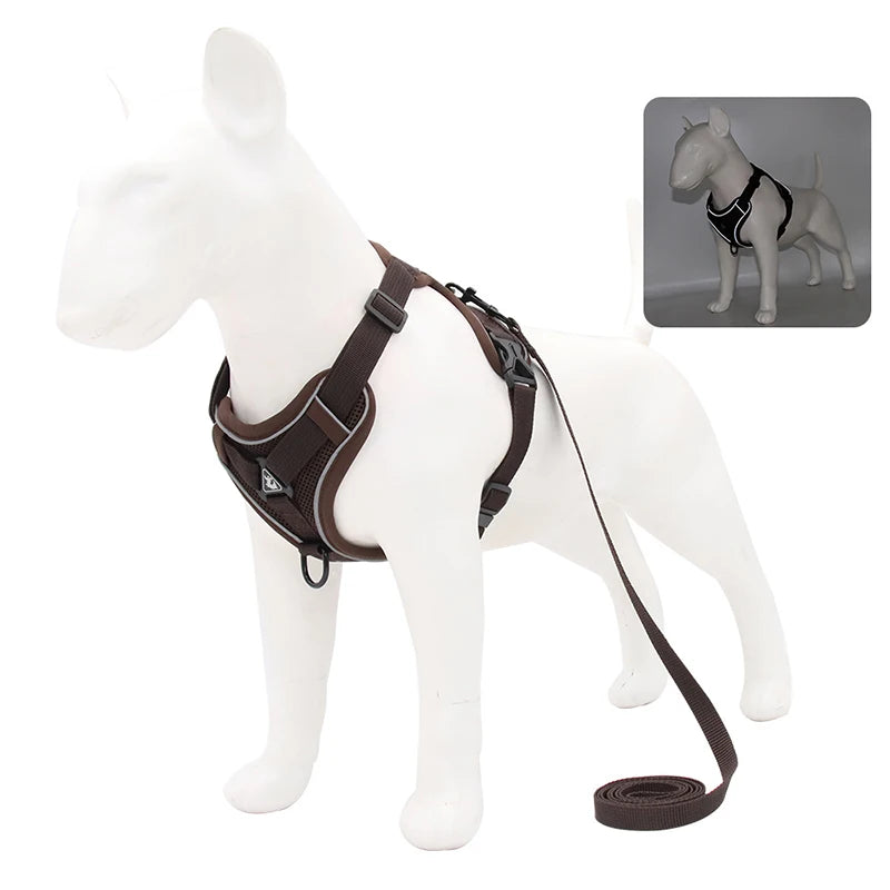No Pull Dog Harness and Leash Set Adjustable