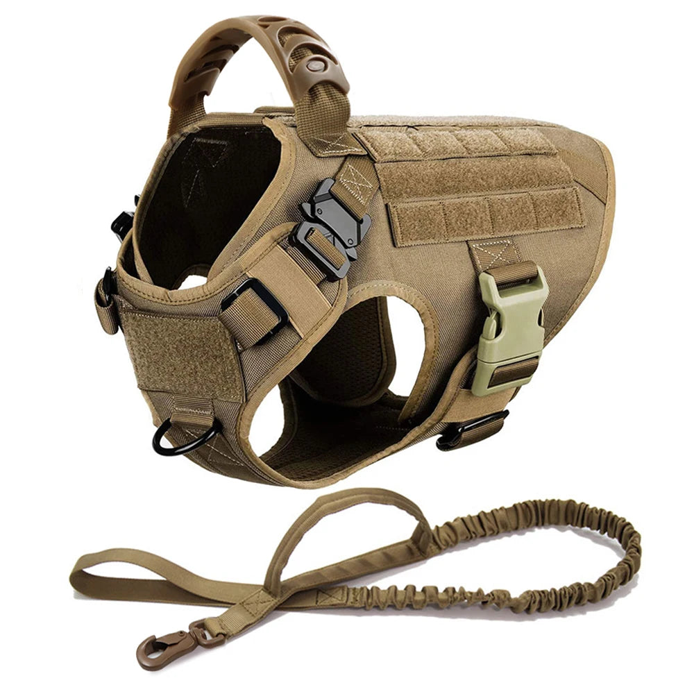Tactical Dog Harness Leash Set for dogs on pull