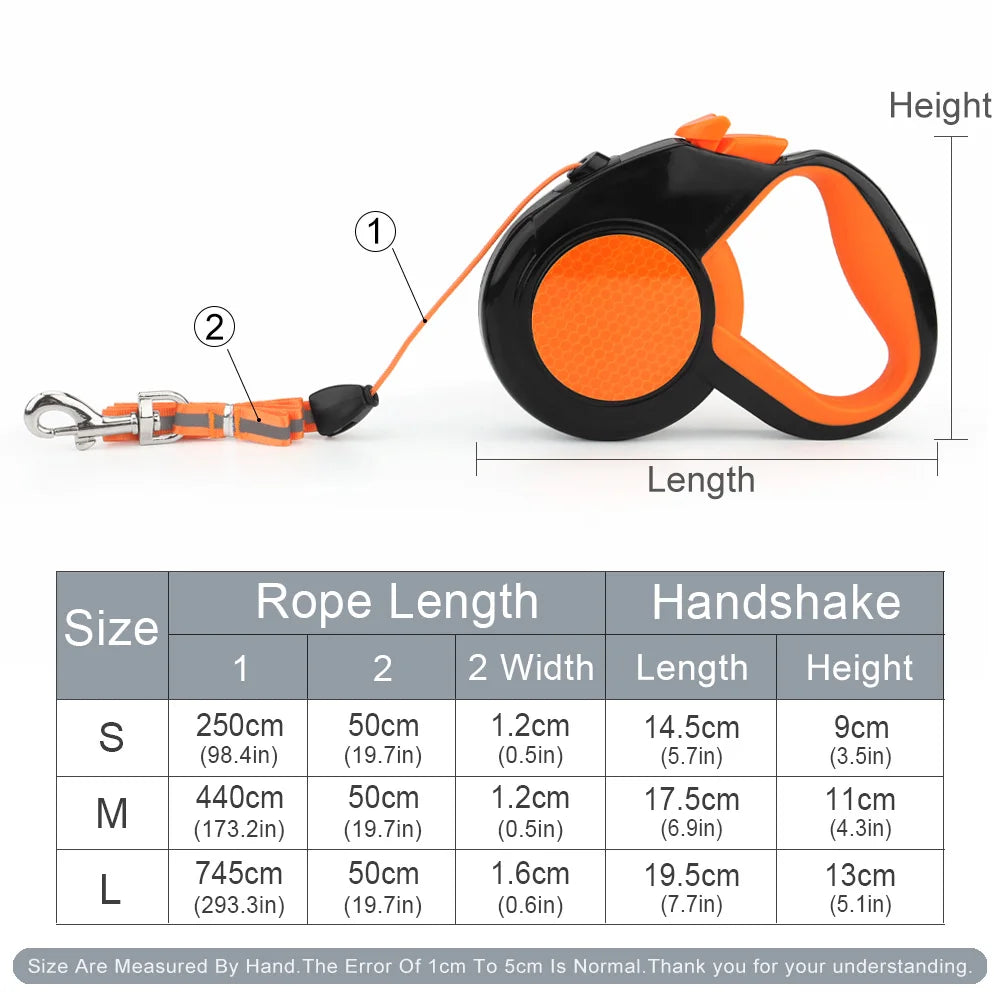 Reflective Dog Leashes Traction Rope Dogs Cat Walking Pet Leash
