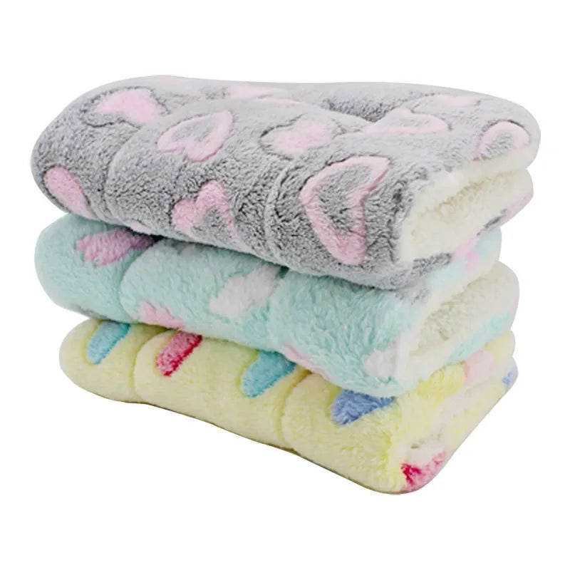 Soft Cat Bed Mats Warm Dog Bed Soft Fleece Pet Blanket