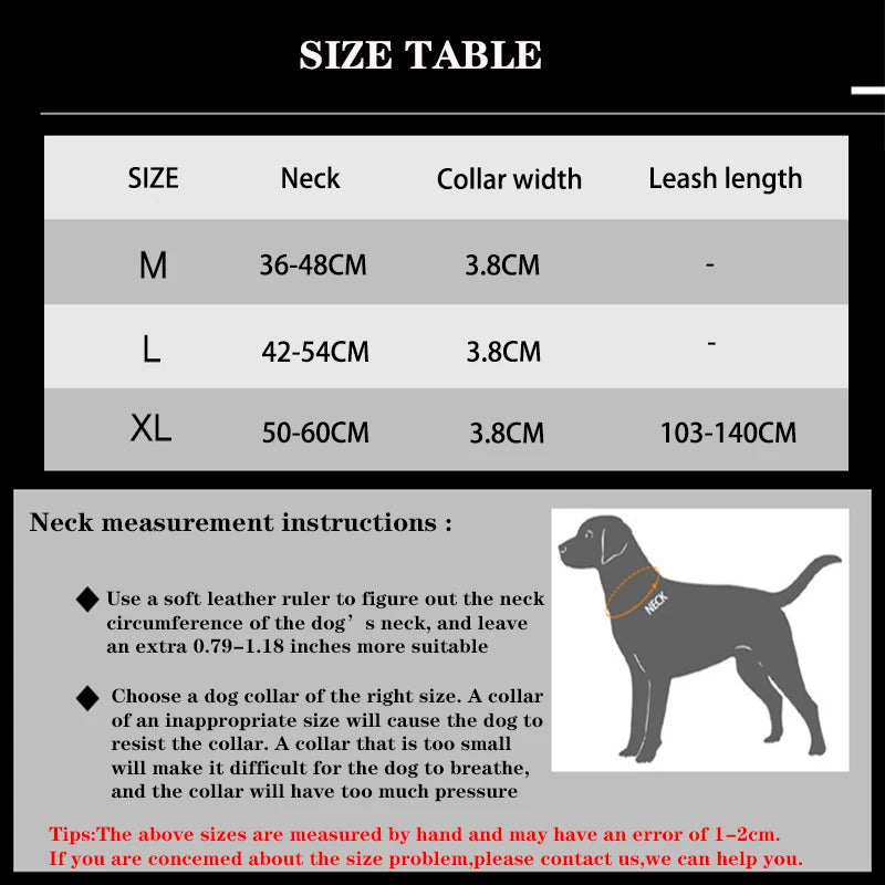 Pet Dog Collar with leash