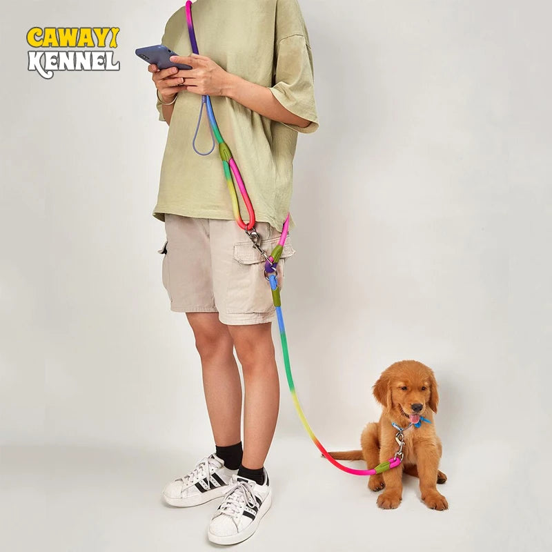 Reflective Nylon Leashes Pet Dogs Chain Traction Rope