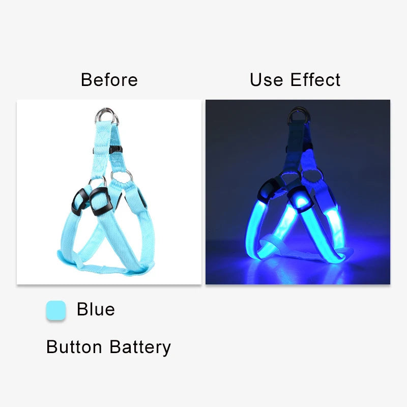 Adjustable LED Dog Harness No Pull