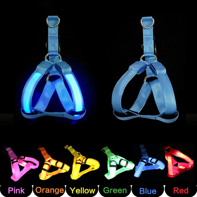 Adjustable LED Dog Harness No Pull