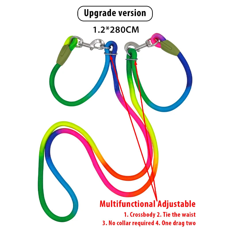 Reflective Nylon Leashes Pet Dogs Chain Traction Rope