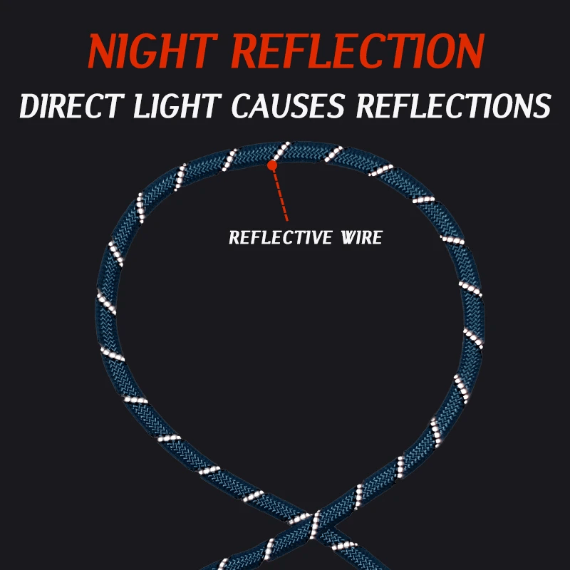 Reflective Nylon Leashes Pet Dogs Chain Traction Rope