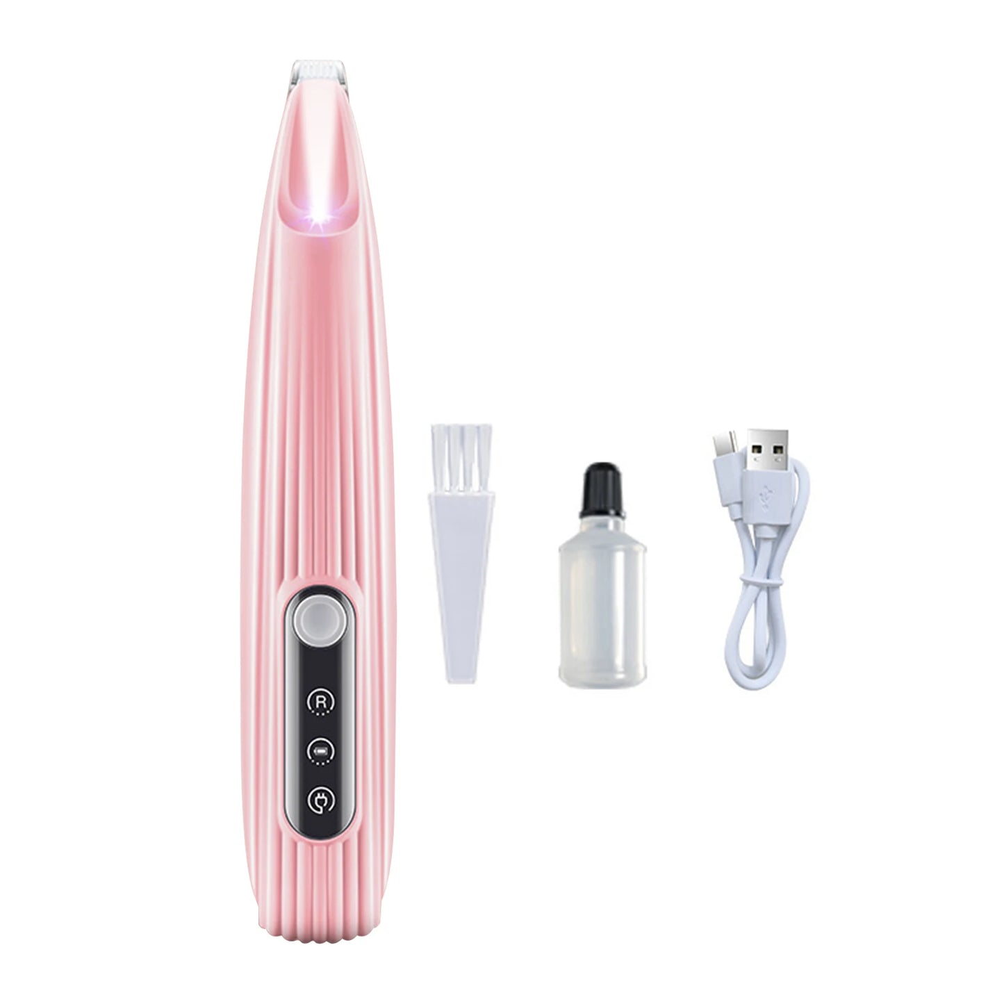Portable Dog Paw Trimmer with Led Light Rechargeable Cordless Nail Grinder