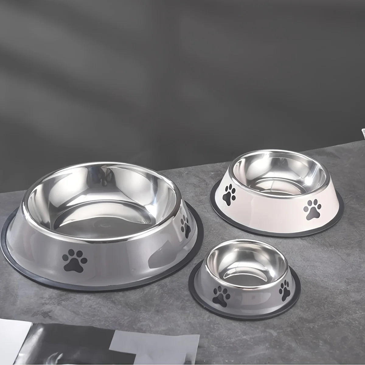 1PC Stainless Steel Pet Bowl Cat Bowl Dog Food