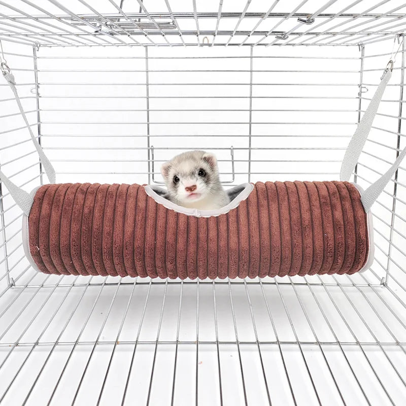 Hamster Hammock Ferret Hide Tunnel Warm Rat Hammock for Rodents Rats Accessories Rodent Hammock for Rat XCW05