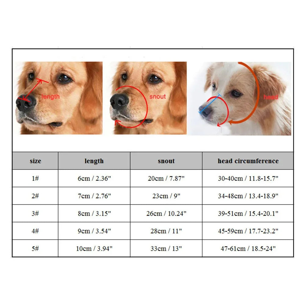 Soft Silicone Pet Dog Muzzle Breathable