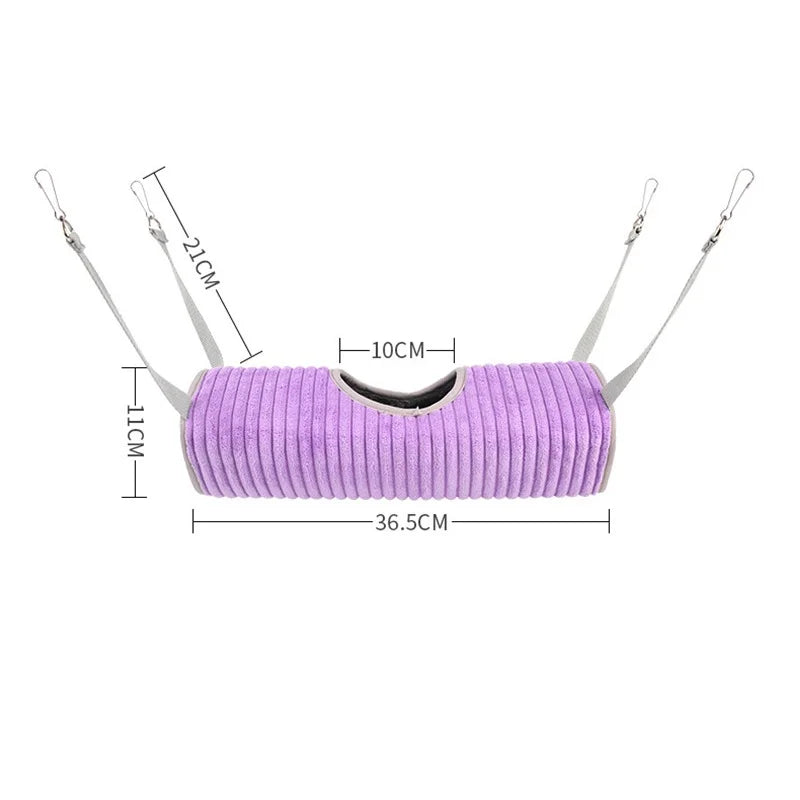 Hamster Hammock Ferret Hide Tunnel Warm Rat Hammock for Rodents Rats Accessories Rodent Hammock for Rat XCW05