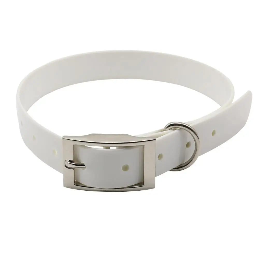 High Quality Large Dog Collar Adjustable TPU Durable Waterproof Pet Dog Collar For Puppy Strap Pure Color Dog Accessories