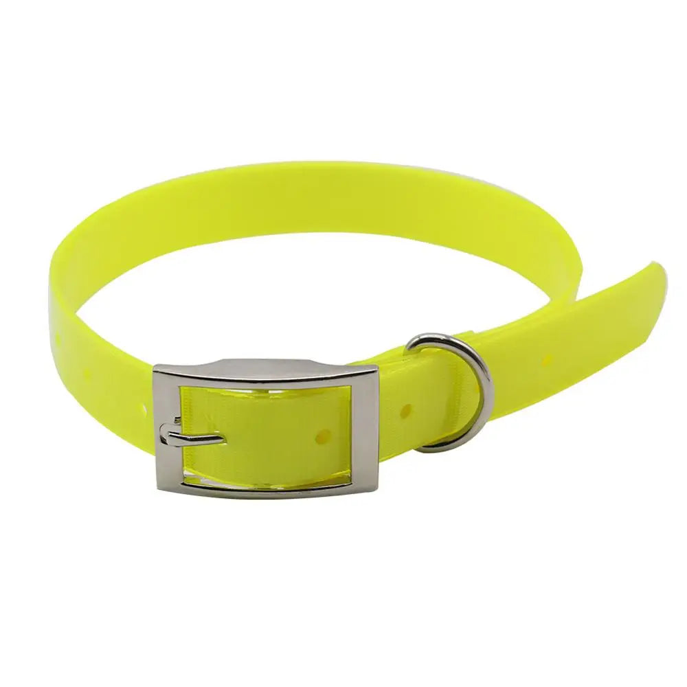 High Quality Large Dog Collar Adjustable TPU Durable Waterproof Pet Dog Collar For Puppy Strap Pure Color Dog Accessories