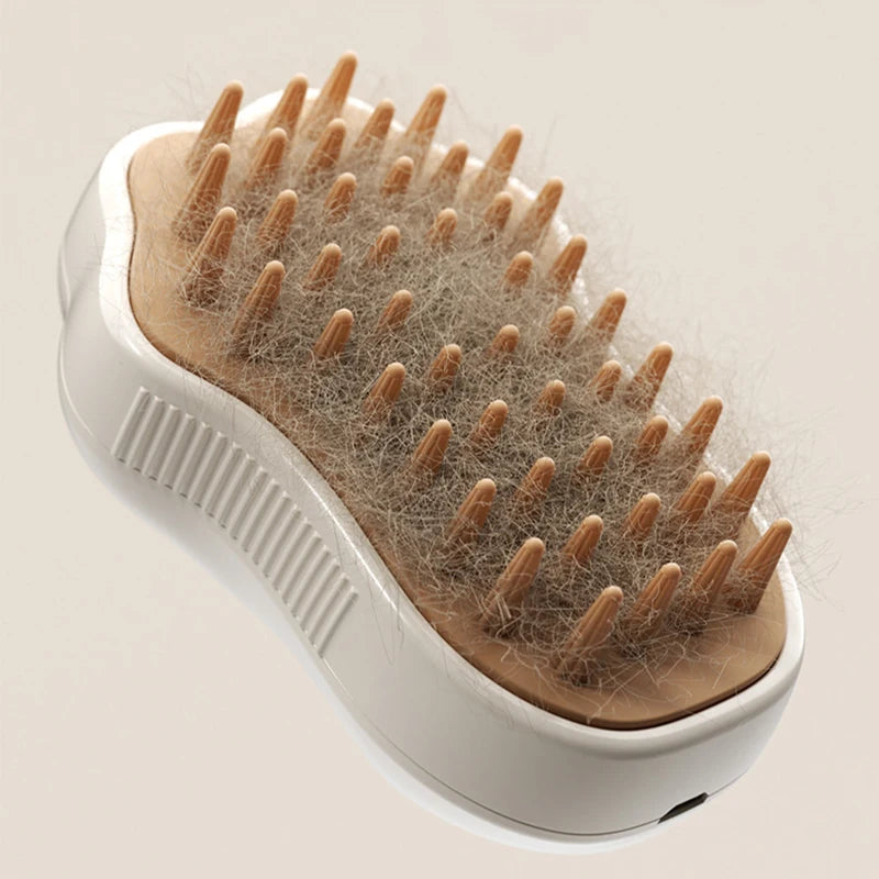 3 in 1 Steamy Pet Dog Brush Cat Steam Brush Electric Spray Cat Hair Brush