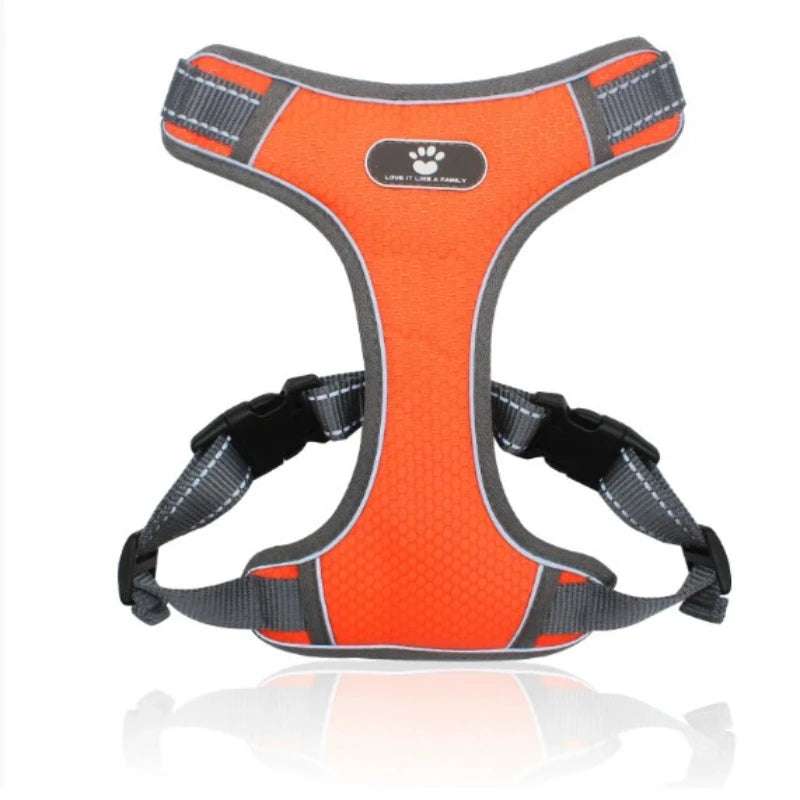 Medium Large Dog Chest Harness Explosion-proof Punch Vest Style Reflective Large Pet Carrier