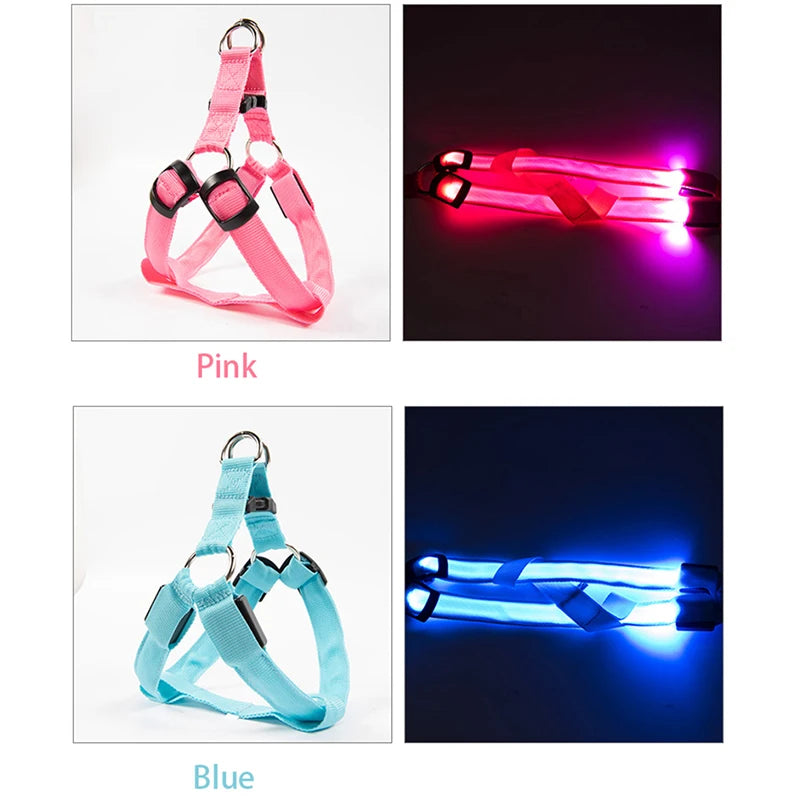 Adjustable LED Dog Harness No Pull