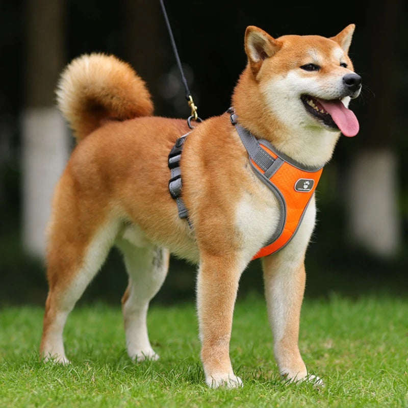 Medium Large Dog Chest Harness Explosion-proof Punch Vest Style Reflective Large Pet Carrier