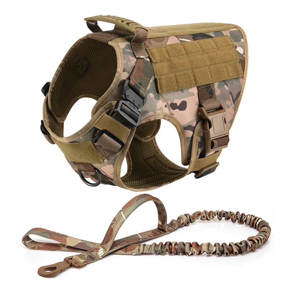 Tactical Dog Harness Leash Set for dogs on pull