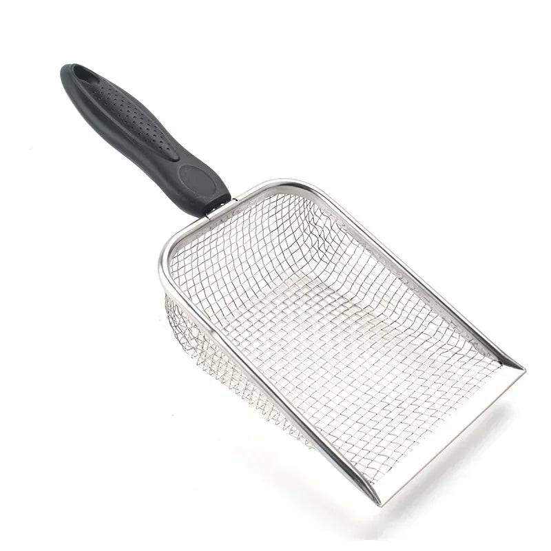 Pet Waste Shovel Long Handle Stainless Steel Metal