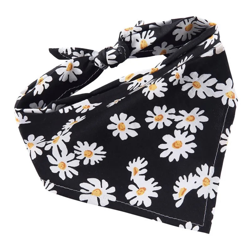 Fashion Dog Triangle Bandanas Animal Pattern Pet Triangle Scarf Adjustable Soft Bibs For Small Medium Large Dog Pet Accessories