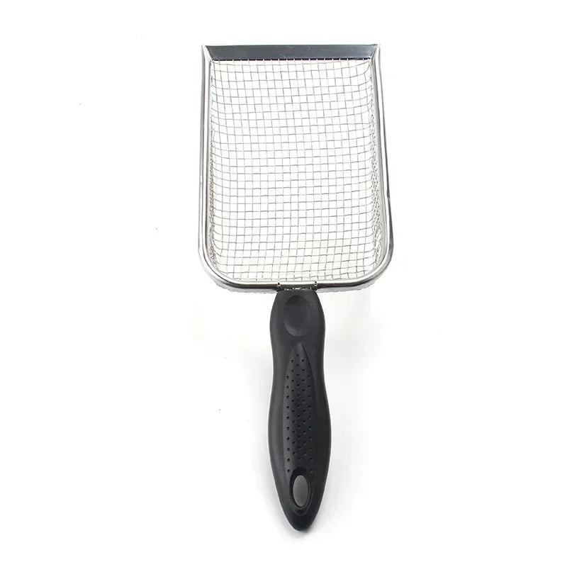 Pet Waste Shovel Long Handle Stainless Steel Metal
