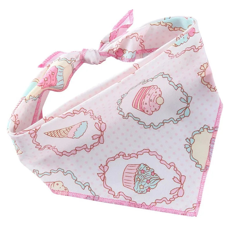 Fashion Dog Triangle Bandanas Animal Pattern Pet Triangle Scarf Adjustable Soft Bibs For Small Medium Large Dog Pet Accessories