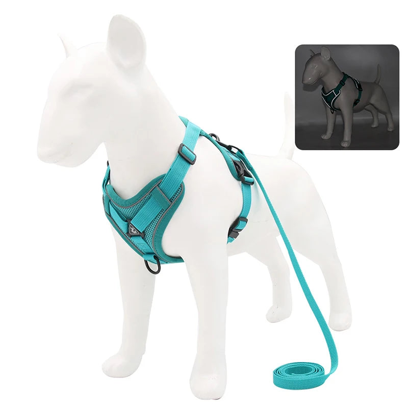 No Pull Dog Harness and Leash Set Adjustable