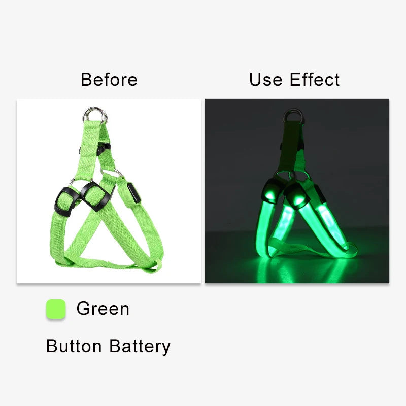 Adjustable LED Dog Harness No Pull