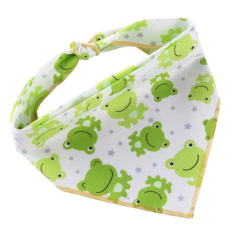 Fashion Dog Triangle Bandanas Animal Pattern Pet Triangle Scarf Adjustable Soft Bibs For Small Medium Large Dog Pet Accessories