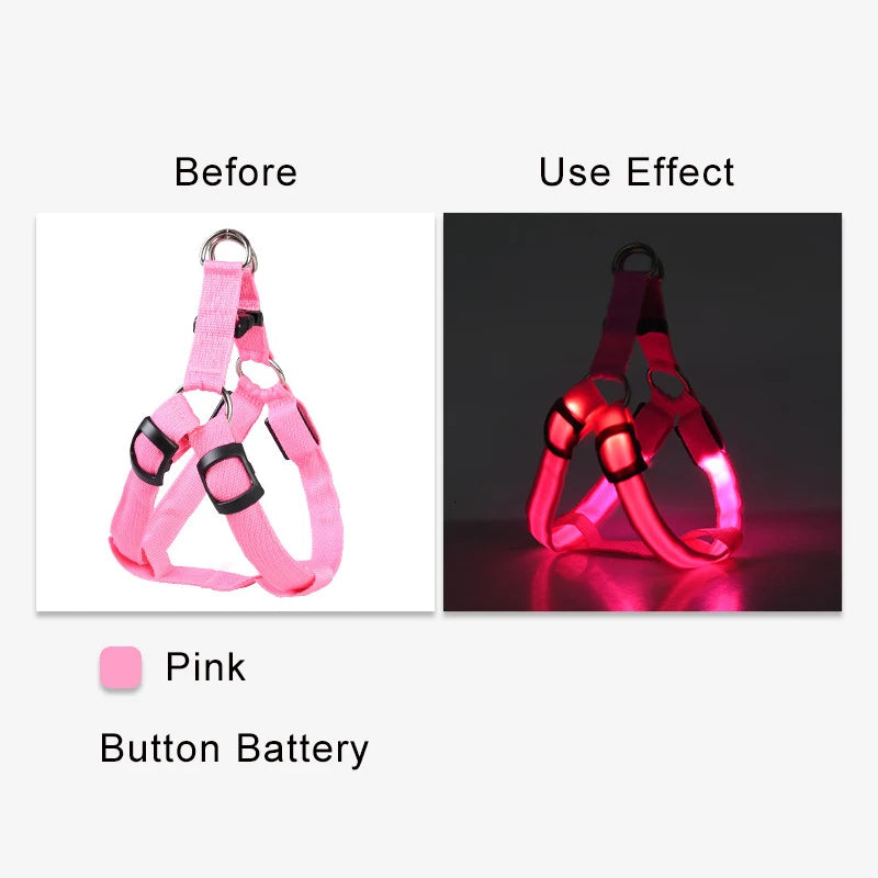 Adjustable LED Dog Harness No Pull