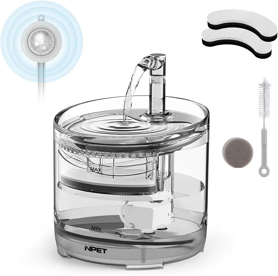 Pet Drinking water Fountain with Replacement Faucet Kit
