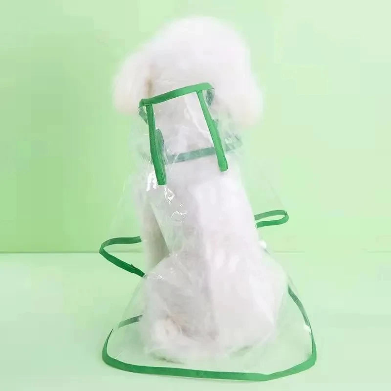 Pet Dog Puppy Transparent Rainwear Raincoat Pet