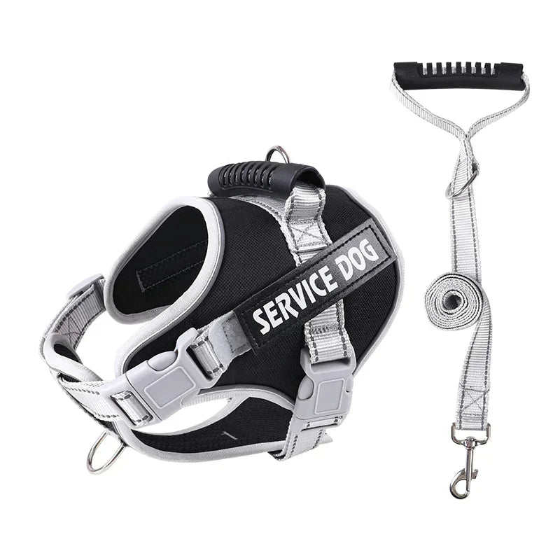 Service Dog Harness with Custom ID Tag Outdoor