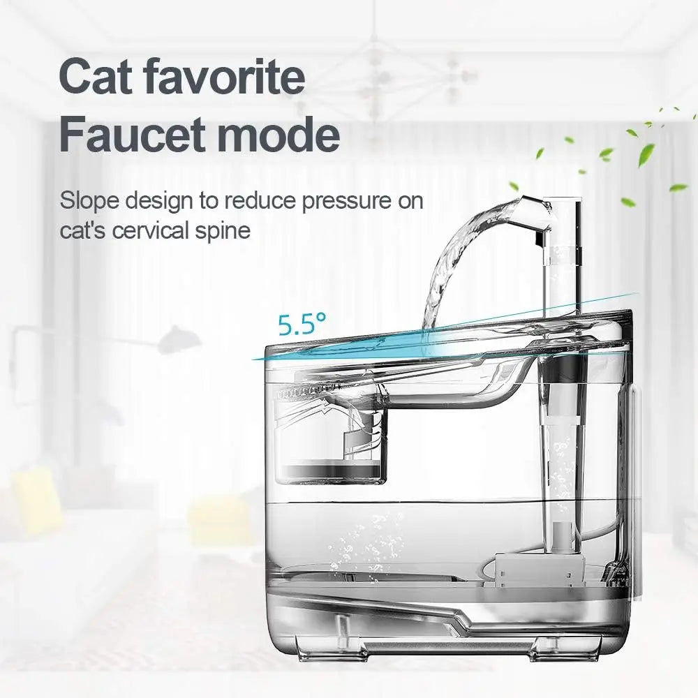 Pet Drinking water Fountain with Replacement Faucet Kit