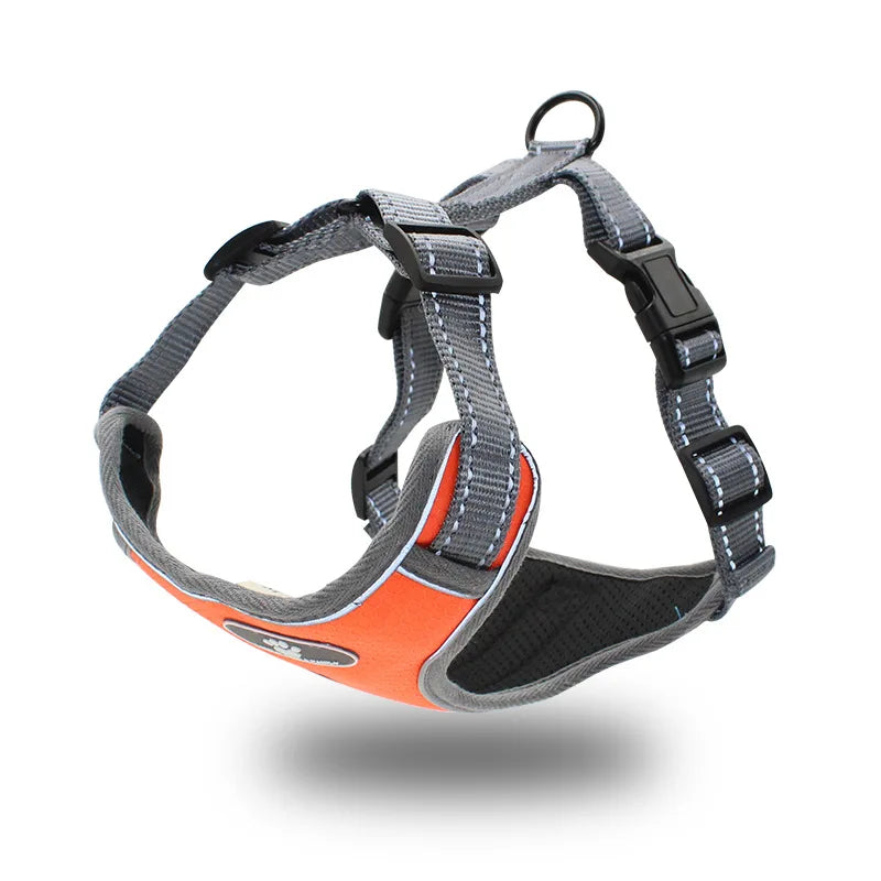 Medium Large Dog Chest Harness Explosion-proof Punch Vest Style Reflective Large Pet Carrier