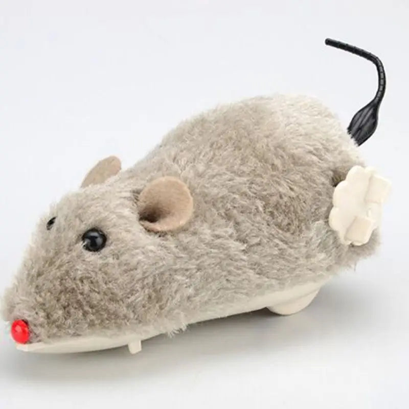 Lifelike Plush Mouse Running cat toy