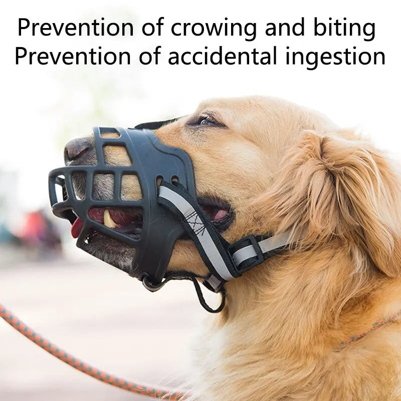 1PC Dog Breathable Muzzle Guard Against Biting And Barking