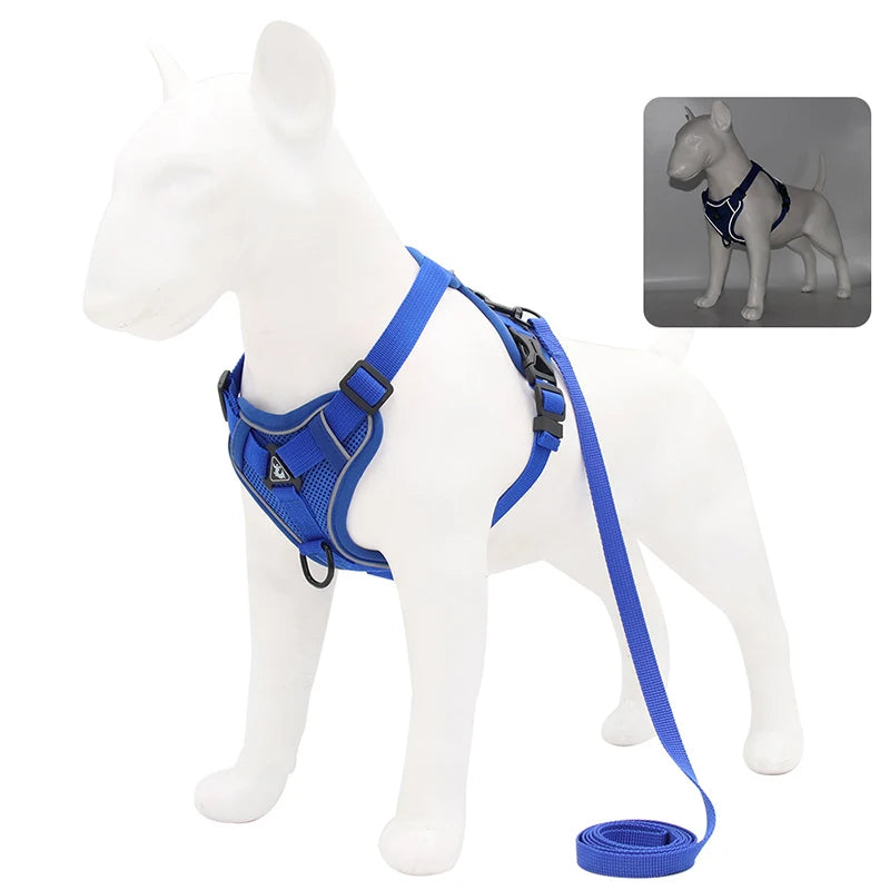 No Pull Dog Harness and Leash Set Adjustable