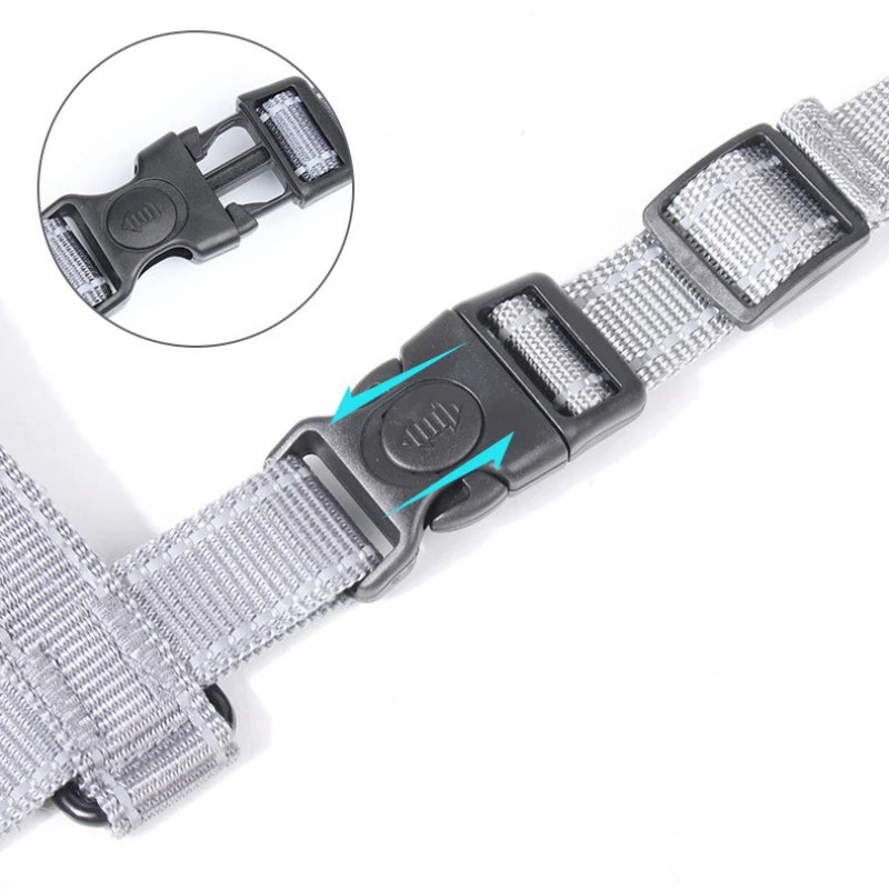 Medium Large Dog Chest Harness Explosion-proof Punch Vest Style Reflective Large Pet Carrier