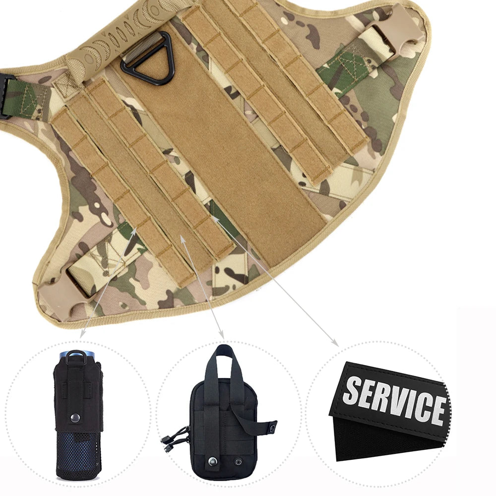 Tactical Dog Harness Leash Set for dogs on pull