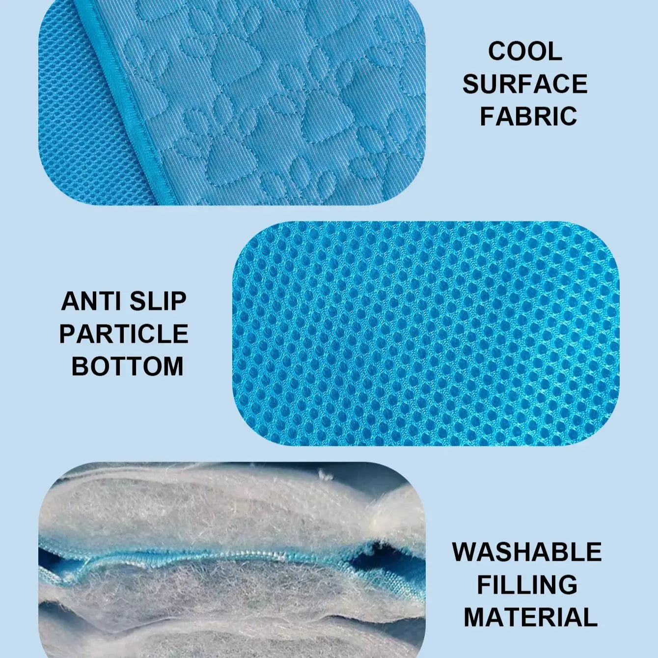 Dog Cooling Mat Summer Cool Dog Sleeping Pad for Small Medium Large Dogs Breathable Washable Pet Dogs Accessories
