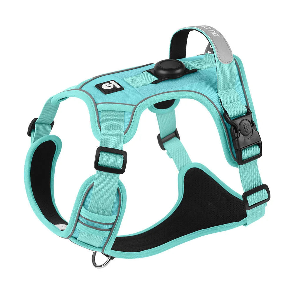 AirTag Dog Harness Heavy Duty Reflective Dog Vest Harness with Air Tag Case for Medium Large Dogs Pet Harness Dog Supplies