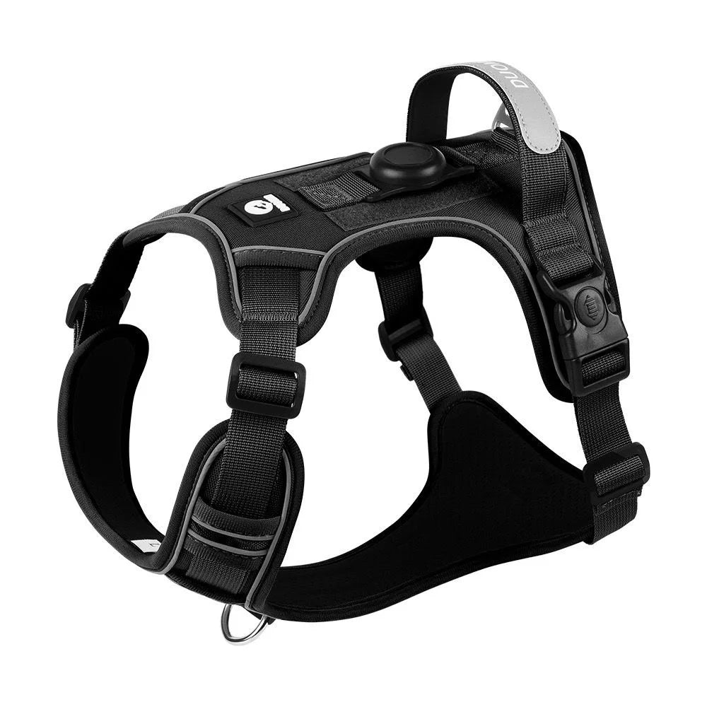 AirTag Dog Harness Heavy Duty Reflective Dog Vest Harness with Air Tag Case for Medium Large Dogs Pet Harness Dog Supplies
