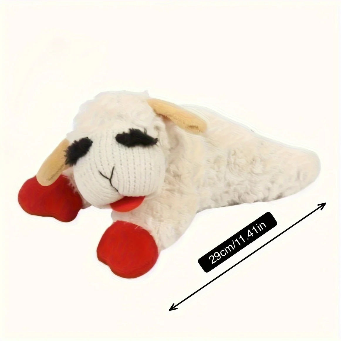 1pc adorable lamb shape plush toy that squeaks