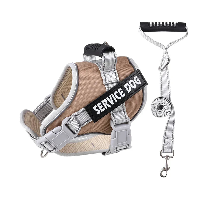 Service Dog Harness with Custom ID Tag Outdoor