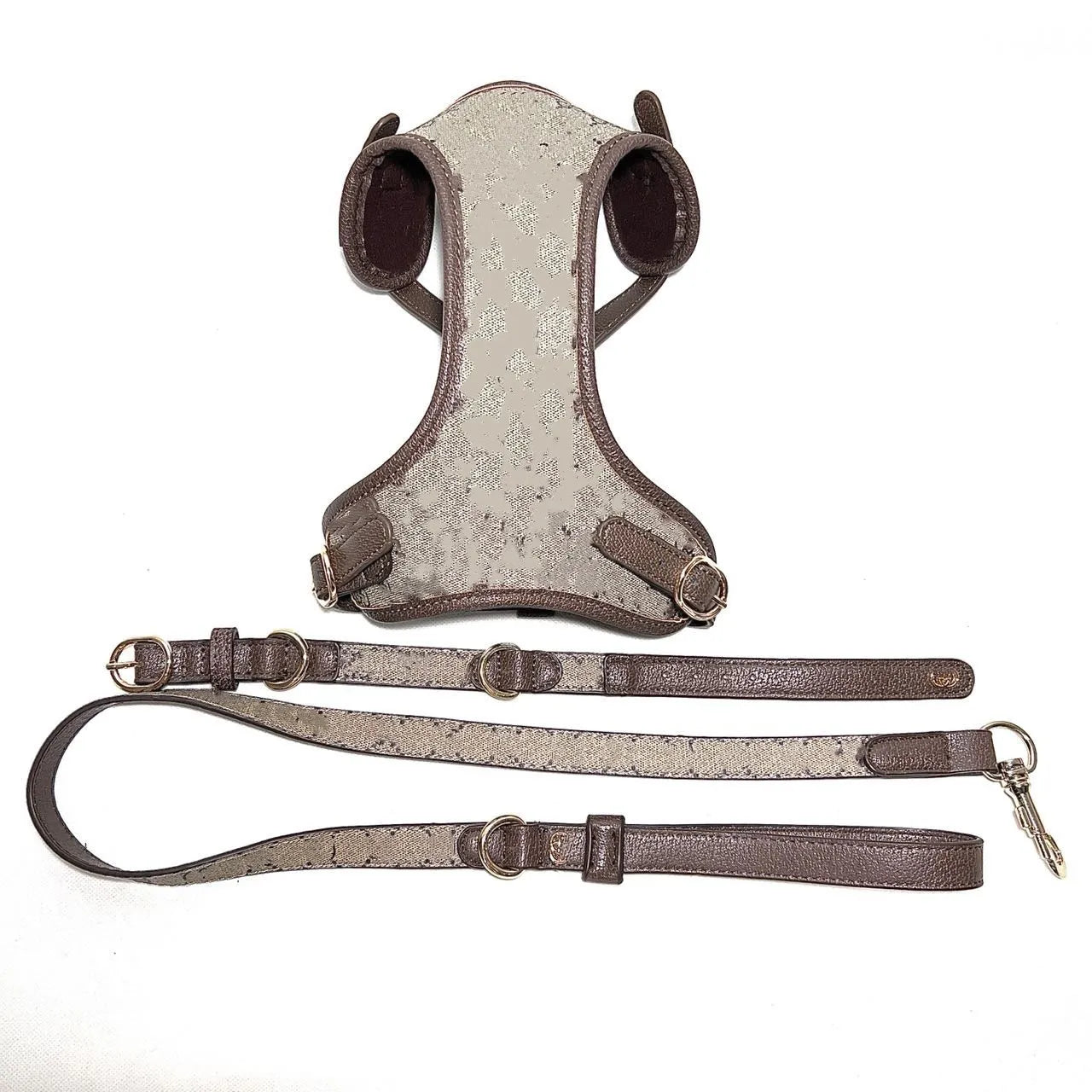 dog harness leash collar set