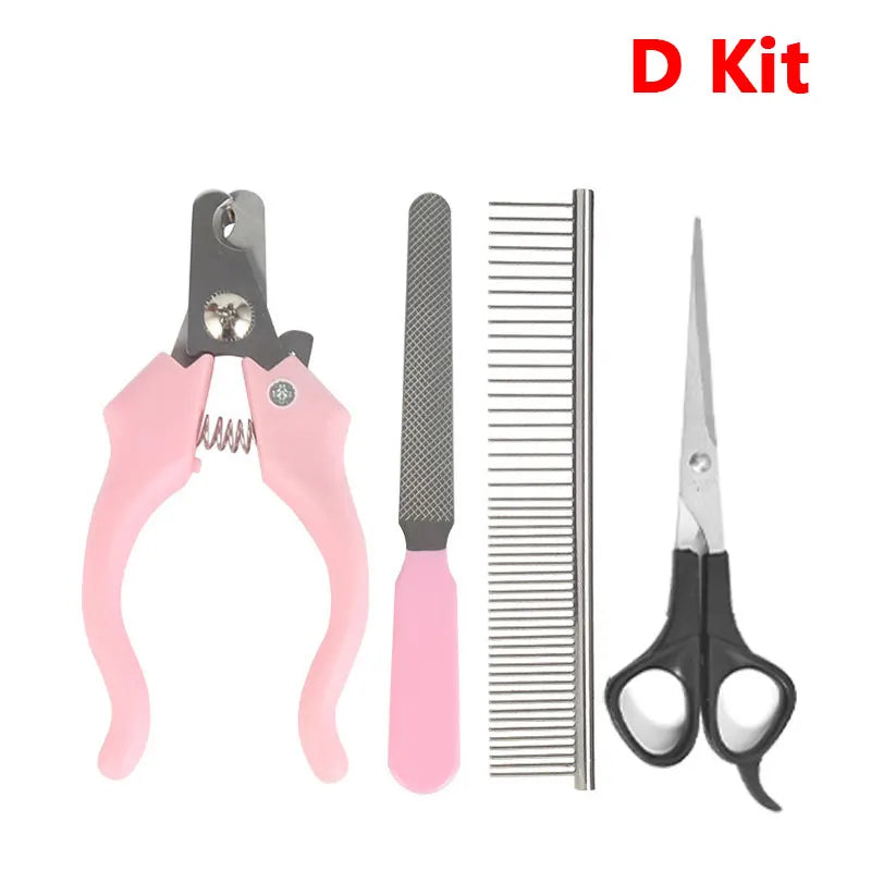 Pet Electric Scissors Kit Cat Dog Hair Prune Machine Professional Shearing Tool Kit Animal Beauty Electric Clipper Trim Foot Hai