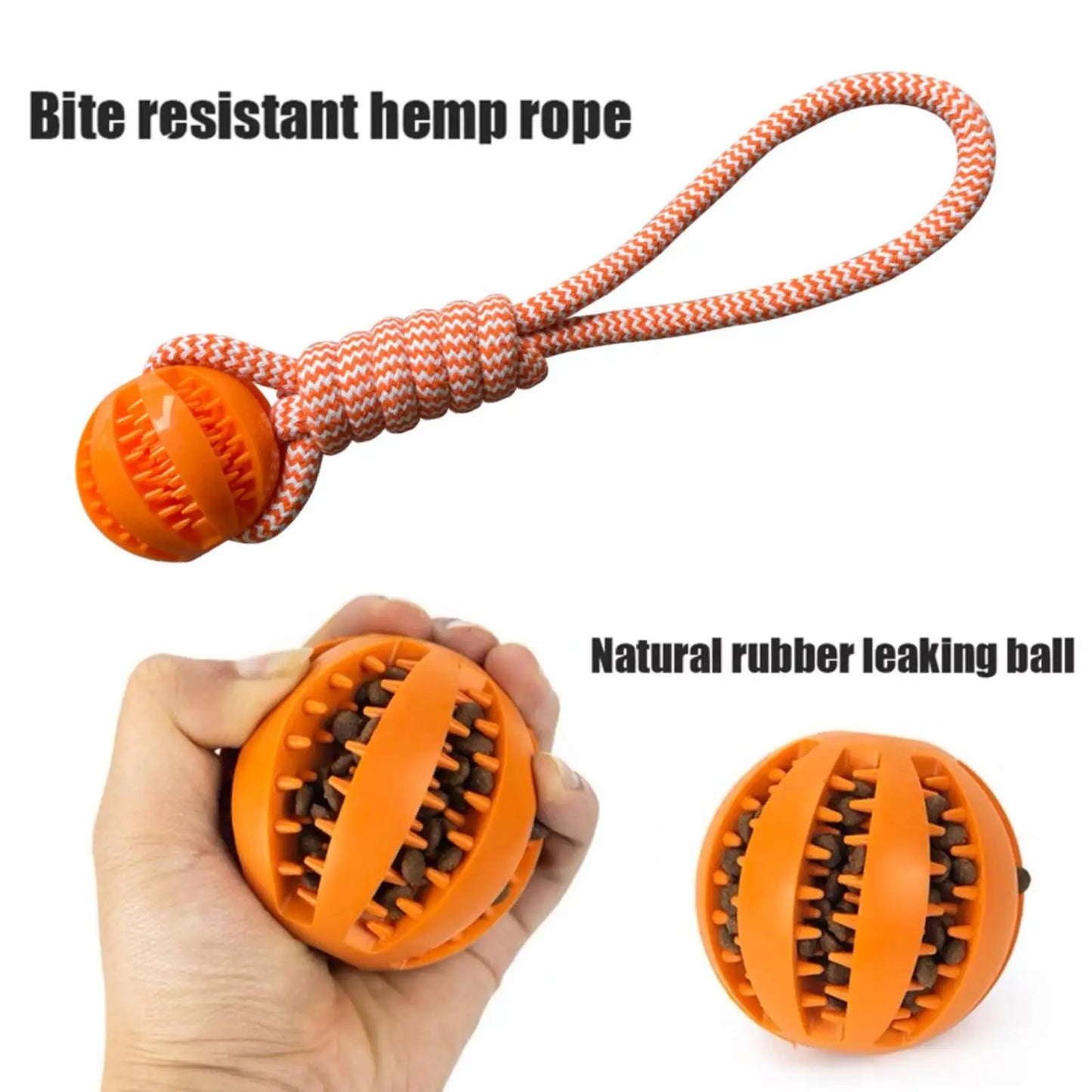 Dog Toys Balls Interactive Treat Rope